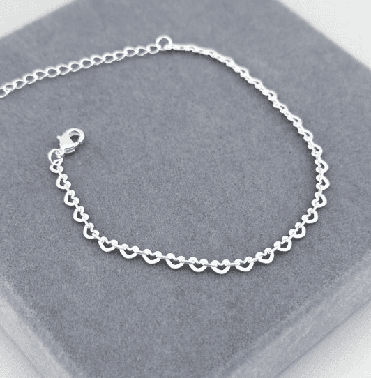 Pulseira Elinhos Corações